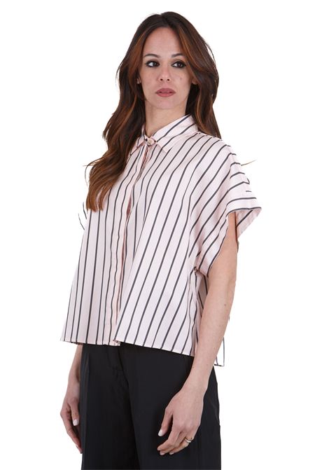 Camicia manche corte rigata FORTE FORTE | Camicie | 13611MYSHIRT2025